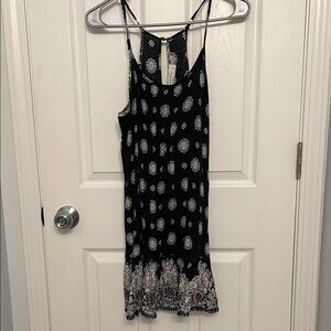 Black and White Patterned Dress